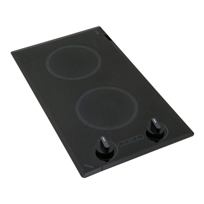 Kenyon Mediterranean 20" Satin Black Electric Cooktop Wayfair
